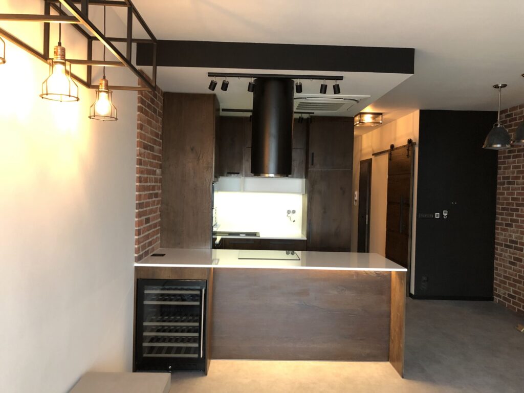 Kuchyna a spalna na mieru vyrobená pre byt v Malacky – OK Interier